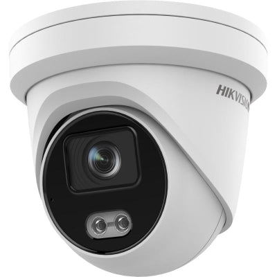 Hikvision DS - 2CD2347G2 - LU Performance Series ColorVu 4MP WDR Turret IP Camera with Built - In Microphone, 2.8mm Fixed Lens - 我的商店