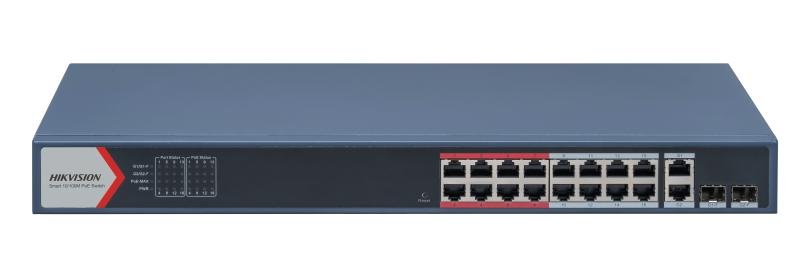 Hikvision DS - 3E1318P - EI 16 - Port 10/100 Mb/s PoE+ Compliant Managed Network Switch - 我的商店